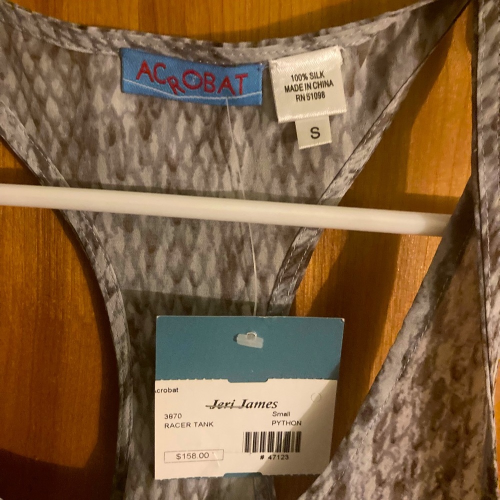 Acrobat. Silk Python Racer-Back Tank - image 2